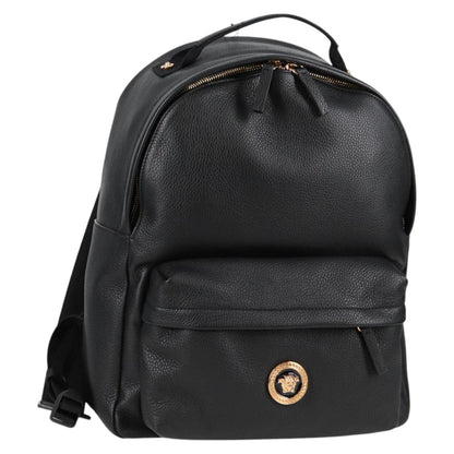 Versace Medusa, Black, Leather, backpack