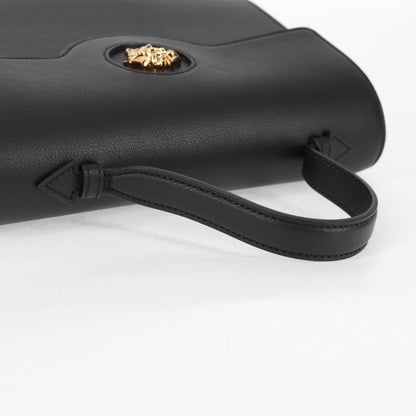 Versace Medusa, Black, Leather, handbag