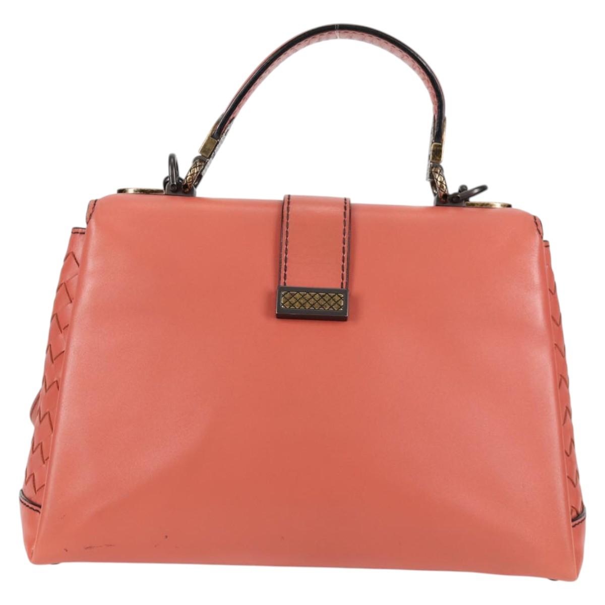 Bottega Veneta Piazza, Pink, Leather, handbag