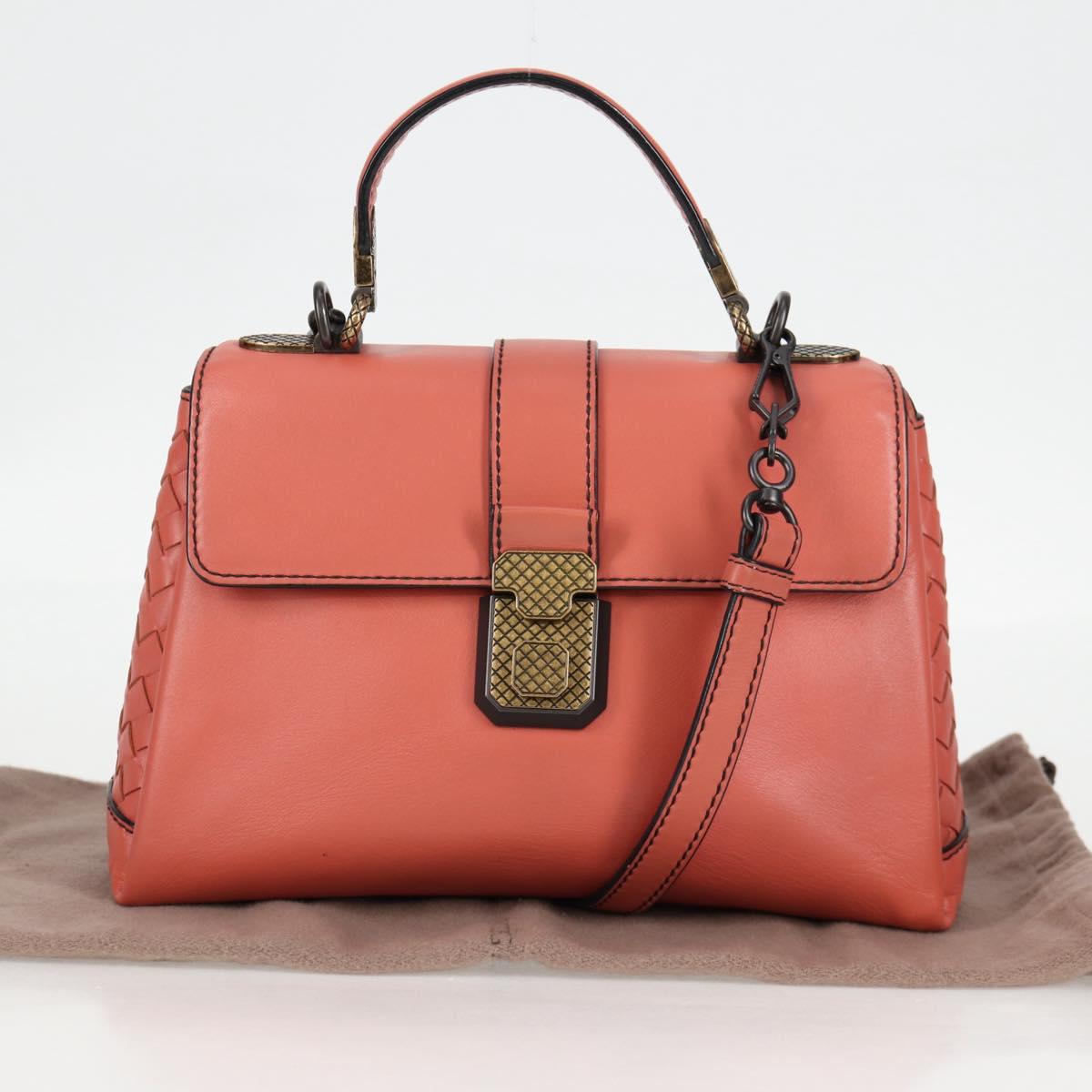 Bottega Veneta Piazza, Pink, Leather, handbag