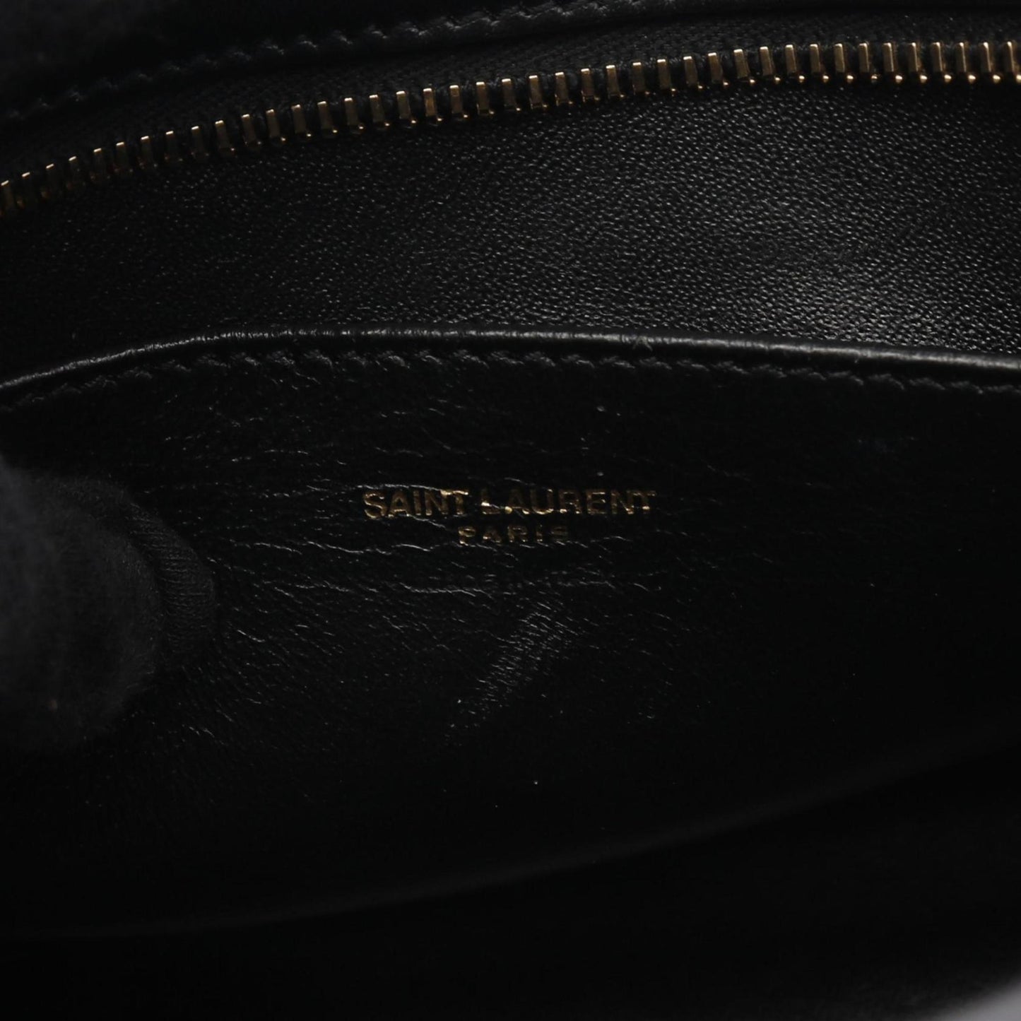 Saint Laurent Baby Cabas, Black, Leather, handbag