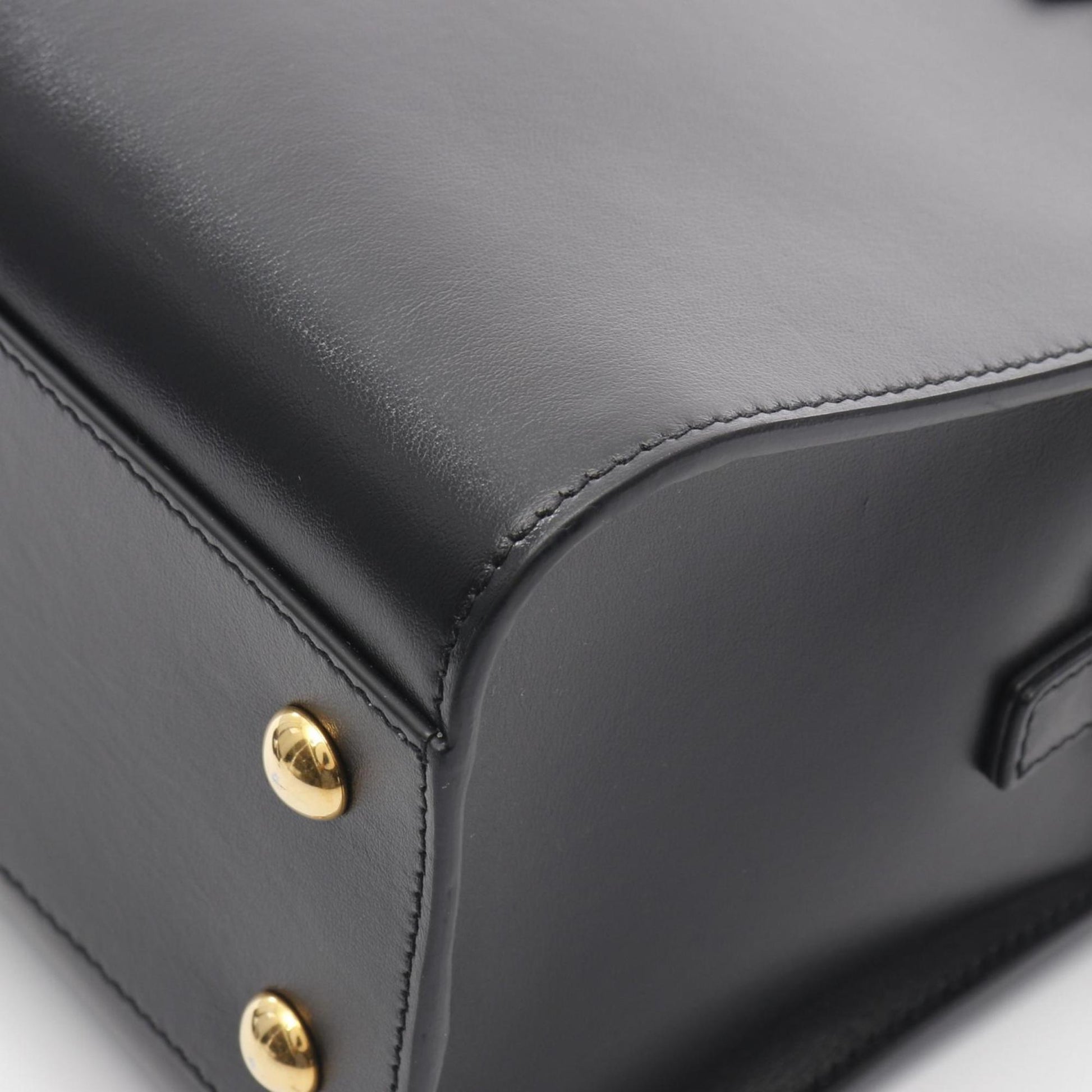 Saint Laurent Baby Cabas, Black, Leather, handbag