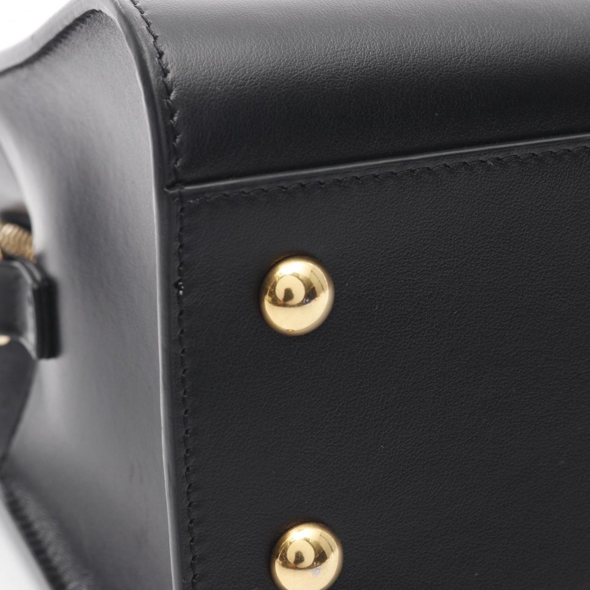 Saint Laurent Baby Cabas, Black, Leather, handbag