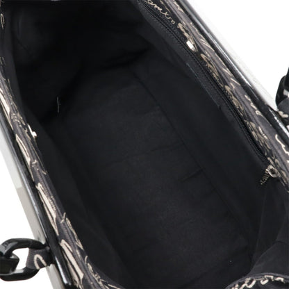 Chanel Camellia, Black, Canvas, shoulder