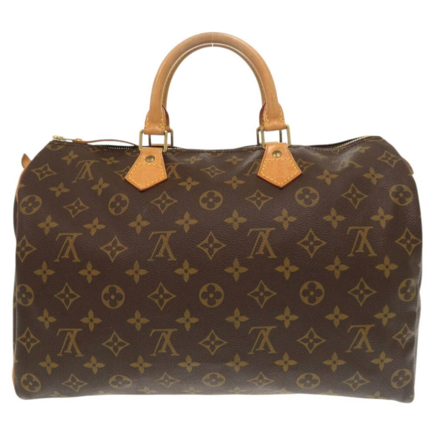 Louis Vuitton Speedy 35, Brown, Canvas, handbag