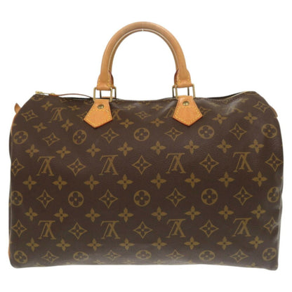 Louis Vuitton Speedy 35, Brown, Canvas, handbag