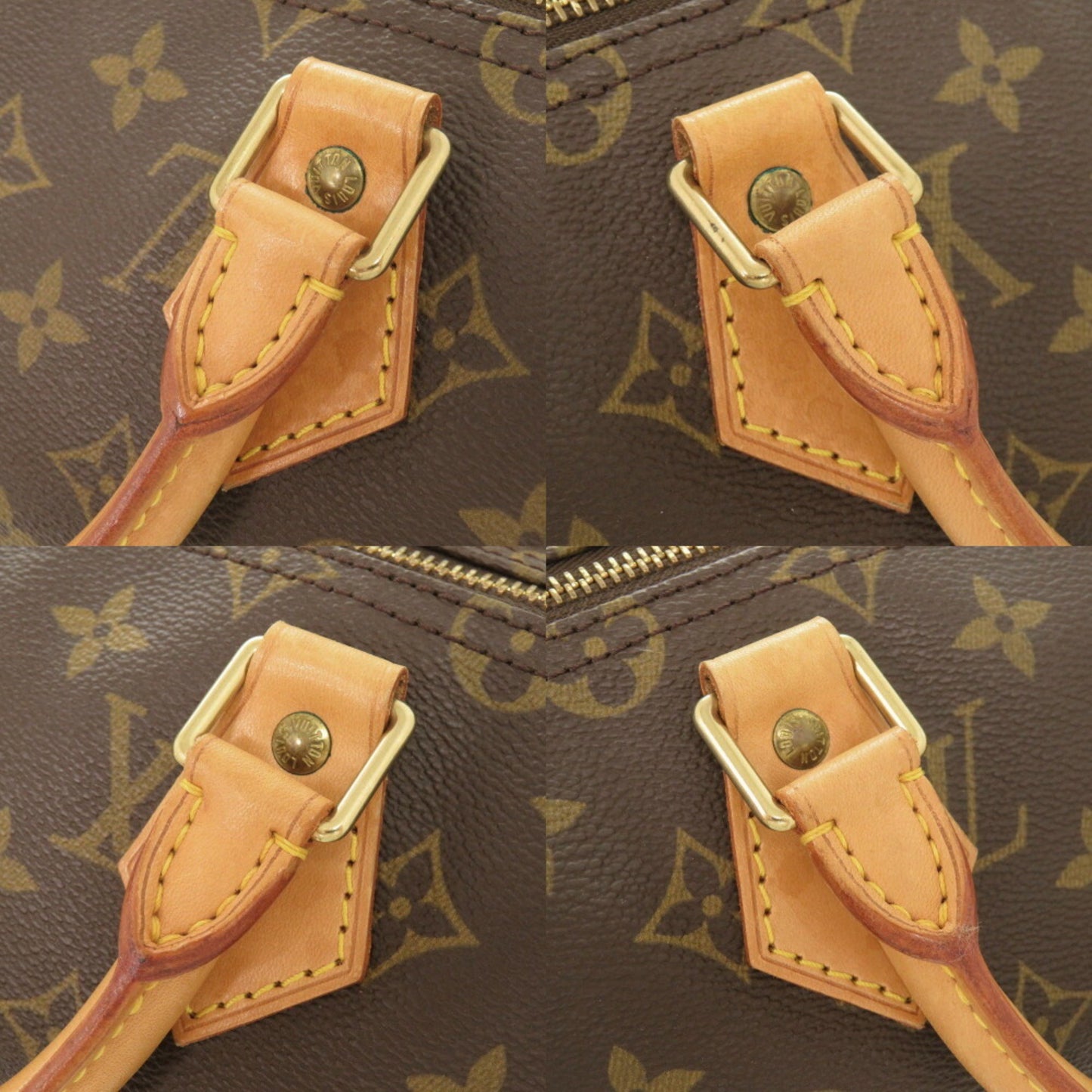 Louis Vuitton Speedy 35, Brown, Canvas, handbag