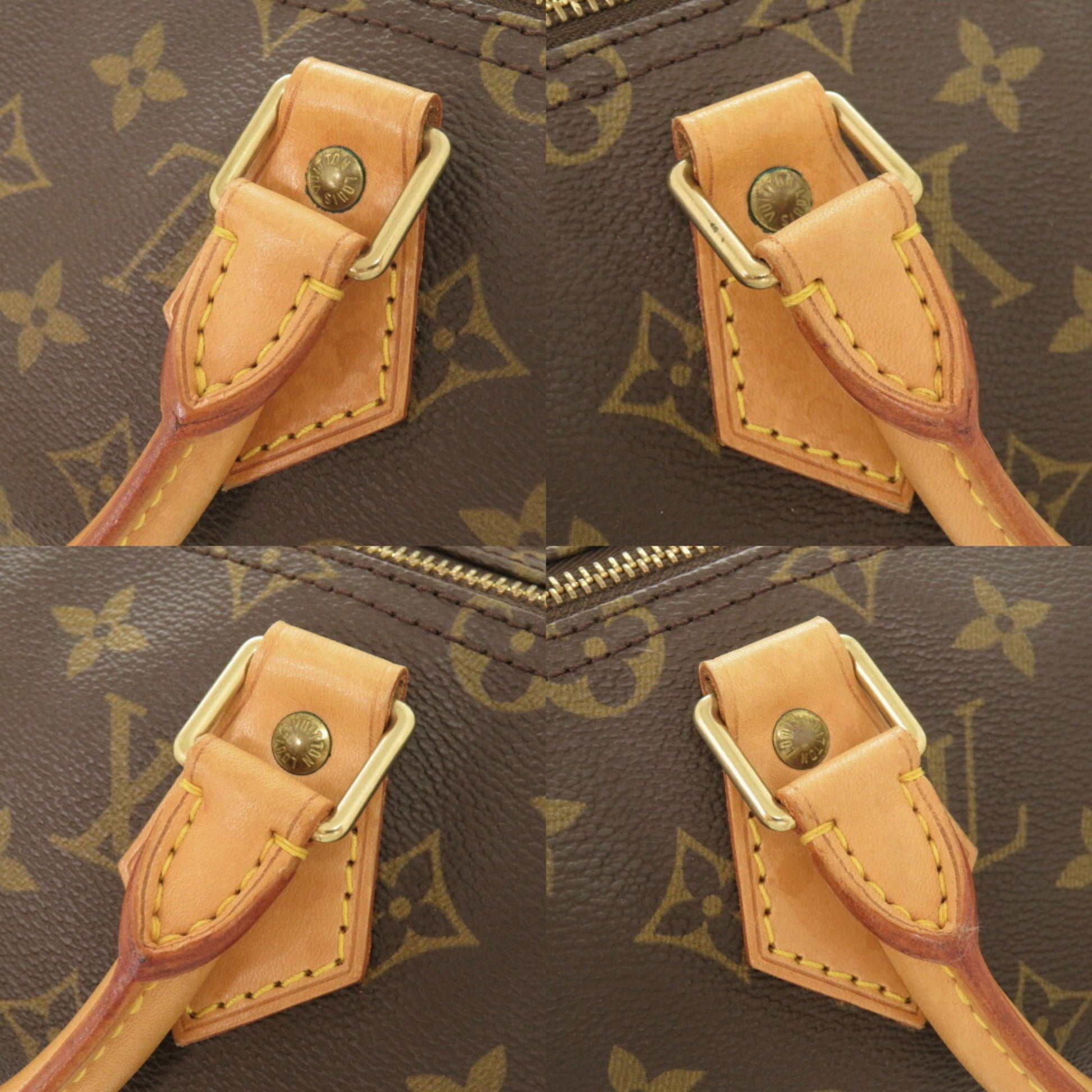 Louis Vuitton Speedy 35, Brown, Canvas, handbag