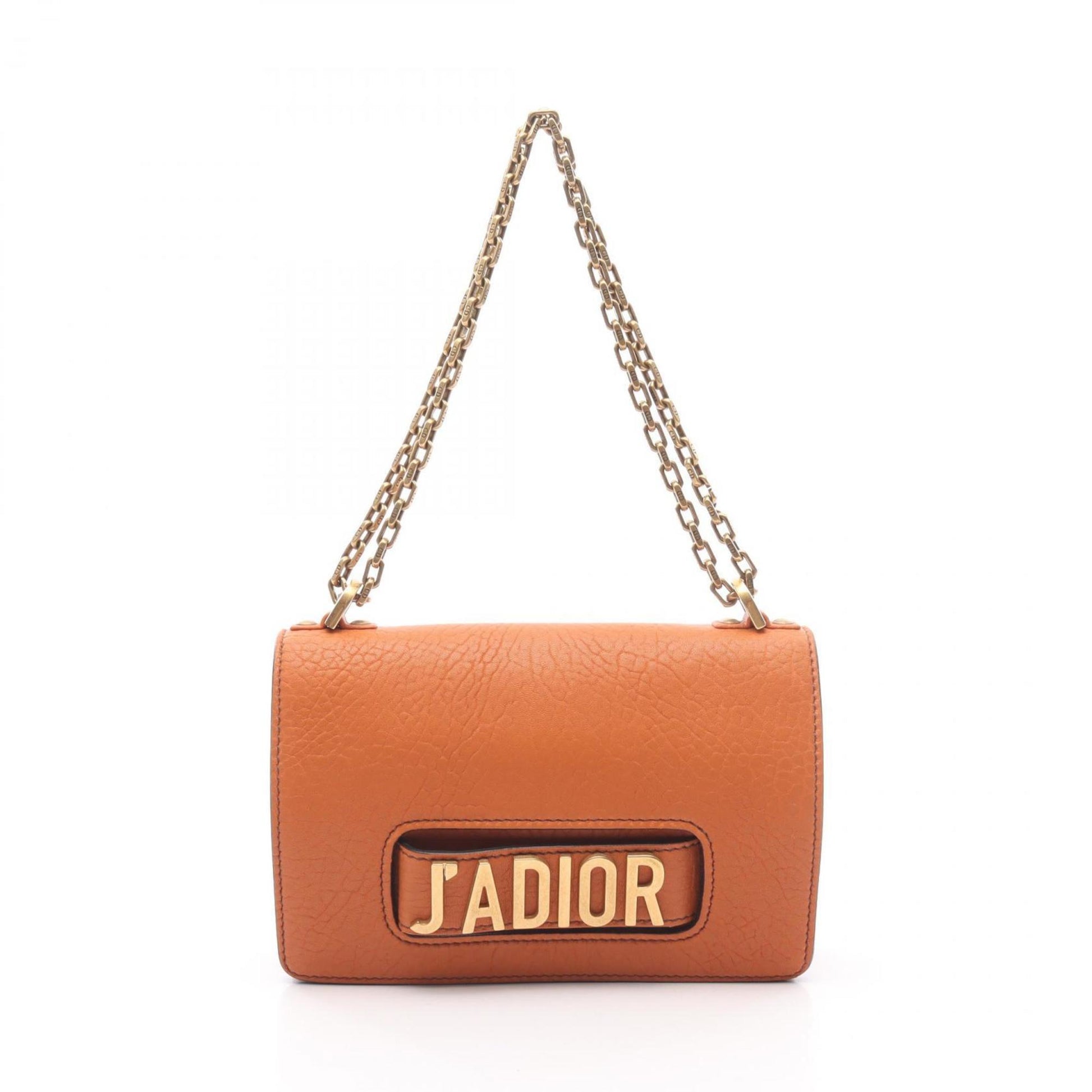 Dior J'Adior, Orange, Leather, shoulder