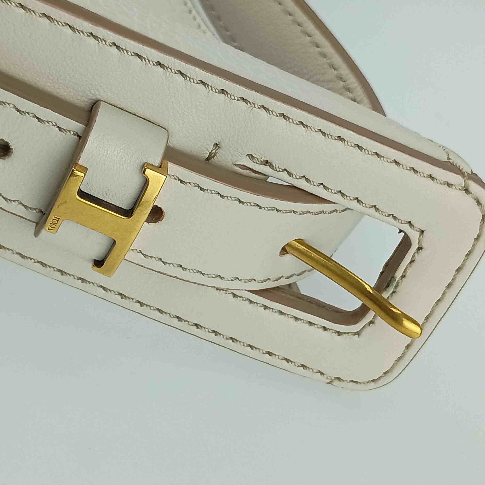 TOD'S -, White, Leather, tote