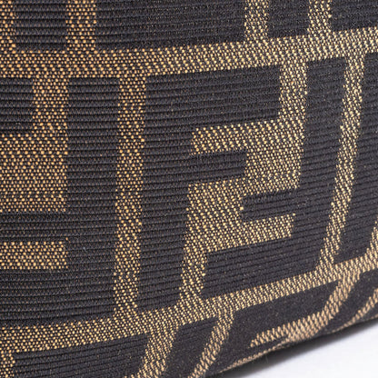Fendi Baguette, Brown, Canvas, shoulder