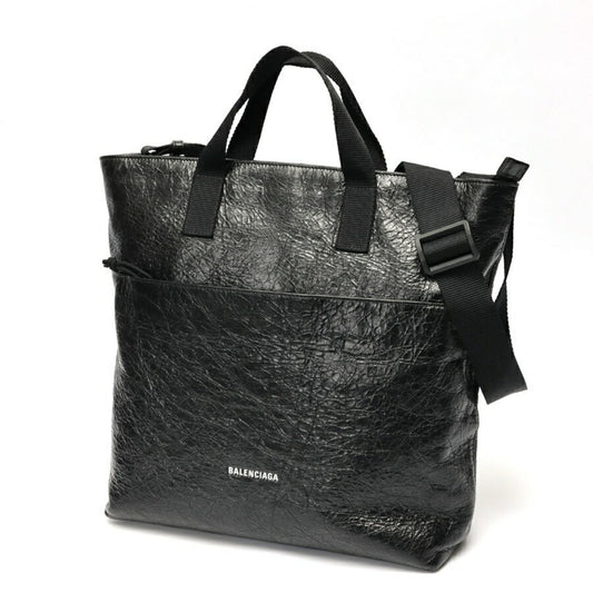 Balenciaga Explorer, Black, Leather, shoulder