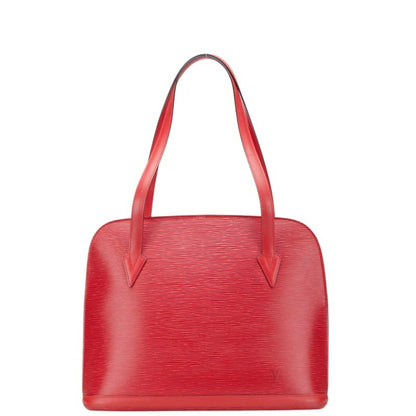 Louis Vuitton Lussac, Red, Leather, tote