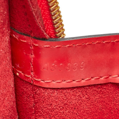 Louis Vuitton Lussac, Red, Leather, tote