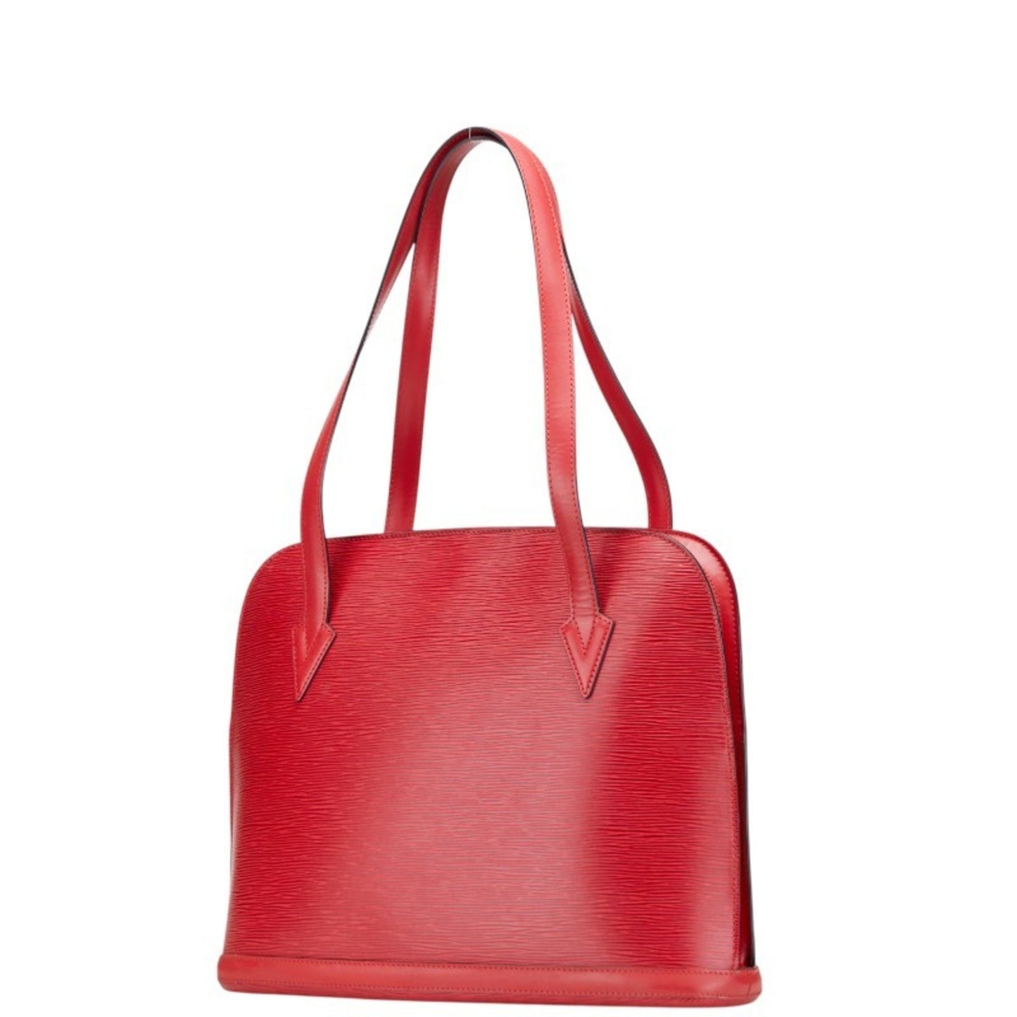 Louis Vuitton Lussac, Red, Leather, tote