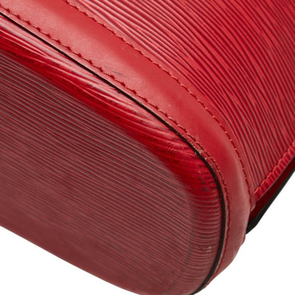 Louis Vuitton Lussac, Red, Leather, tote
