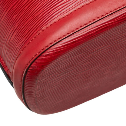 Louis Vuitton Lussac, Red, Leather, tote