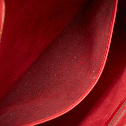 Louis Vuitton Lussac, Red, Leather, tote