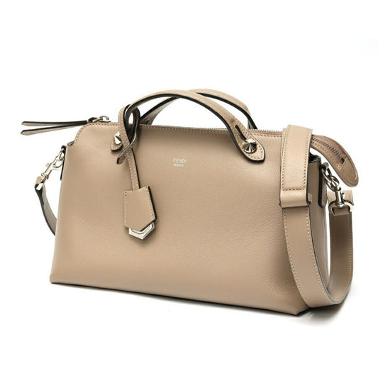 Fendi By the way Medium, Grey, Leather, handbag