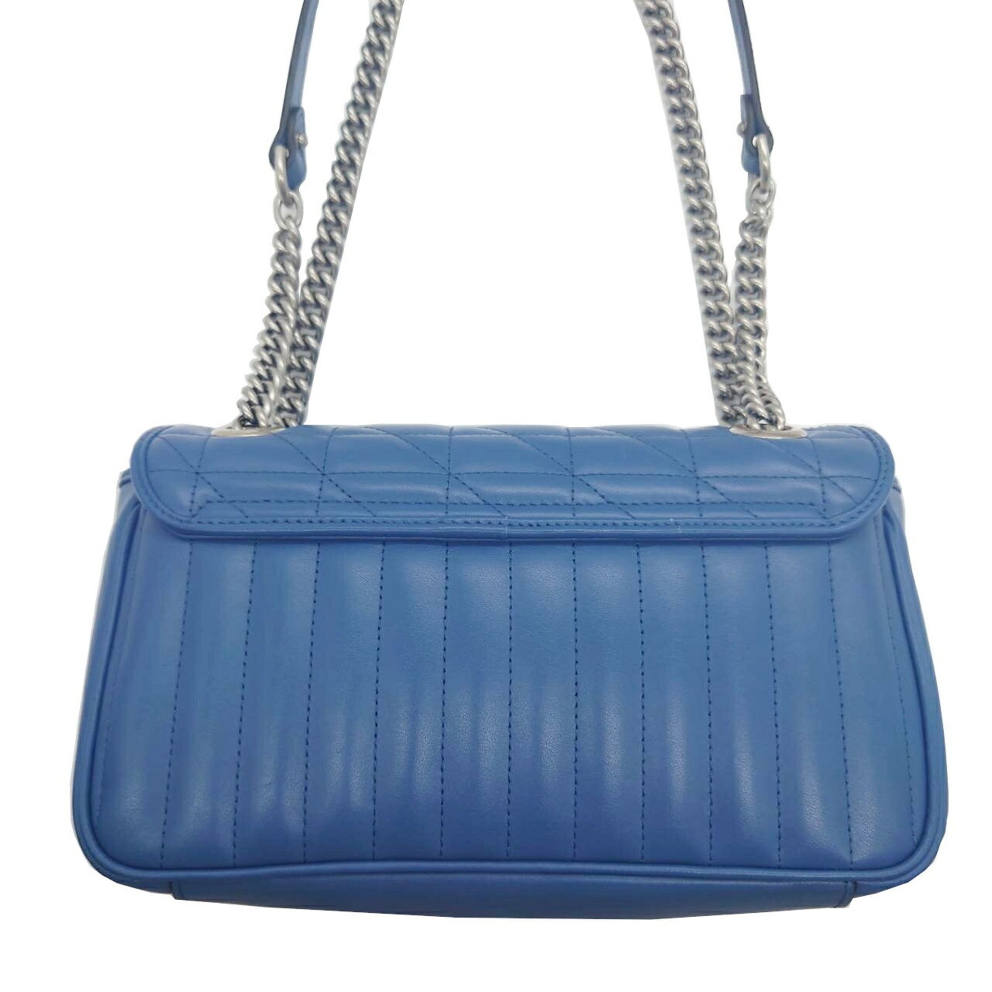 Gucci Marmont MM, Blue, Leather, shoulder