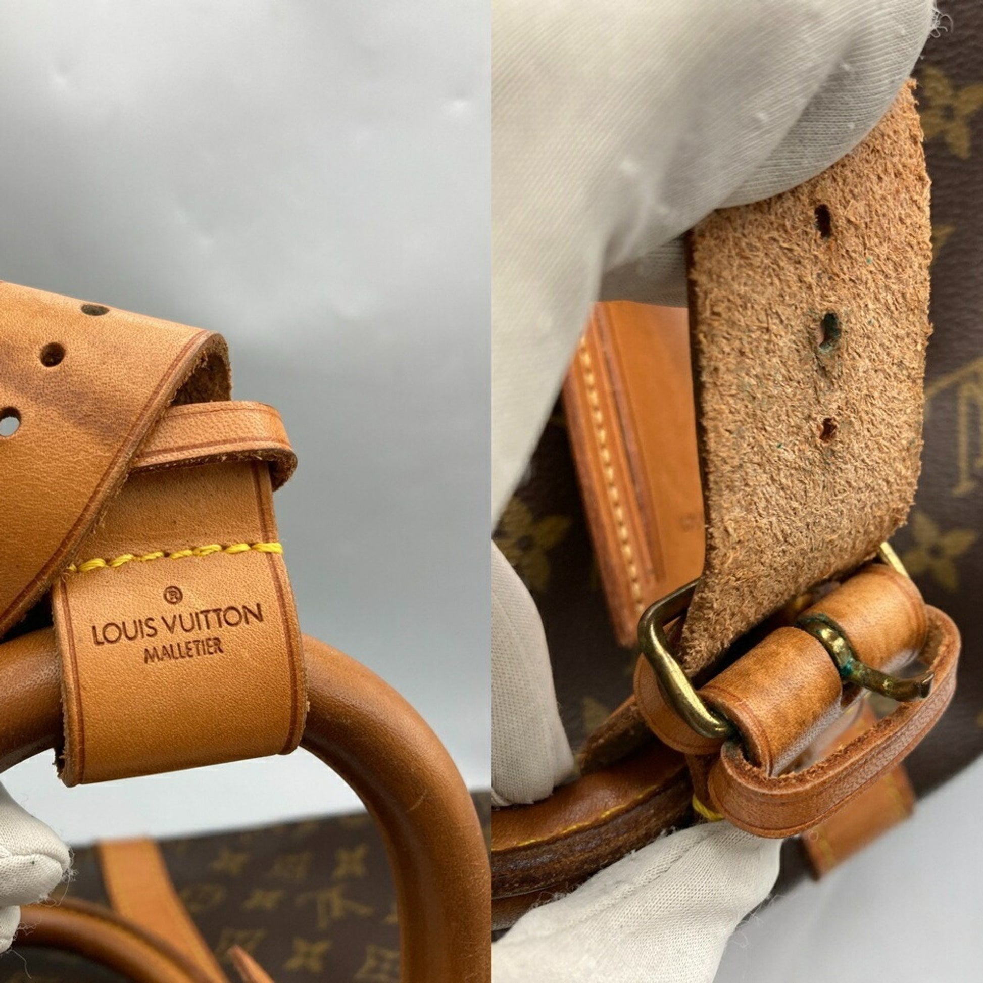 Louis Vuitton Keepall Bandouliere 45, Brown, Canvas, travel