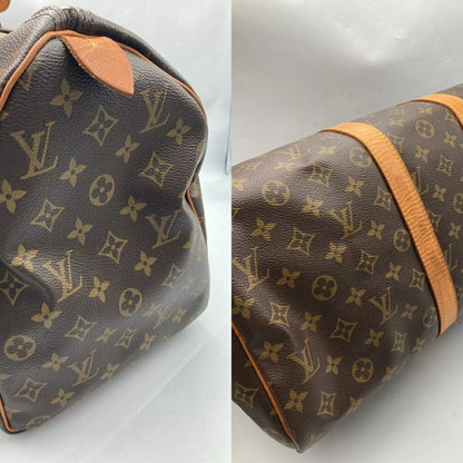 Louis Vuitton Keepall Bandouliere 45, Brown, Canvas, travel