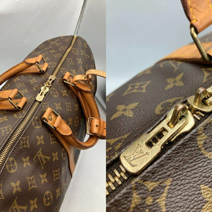 Louis Vuitton Keepall Bandouliere 45, Brown, Canvas, travel
