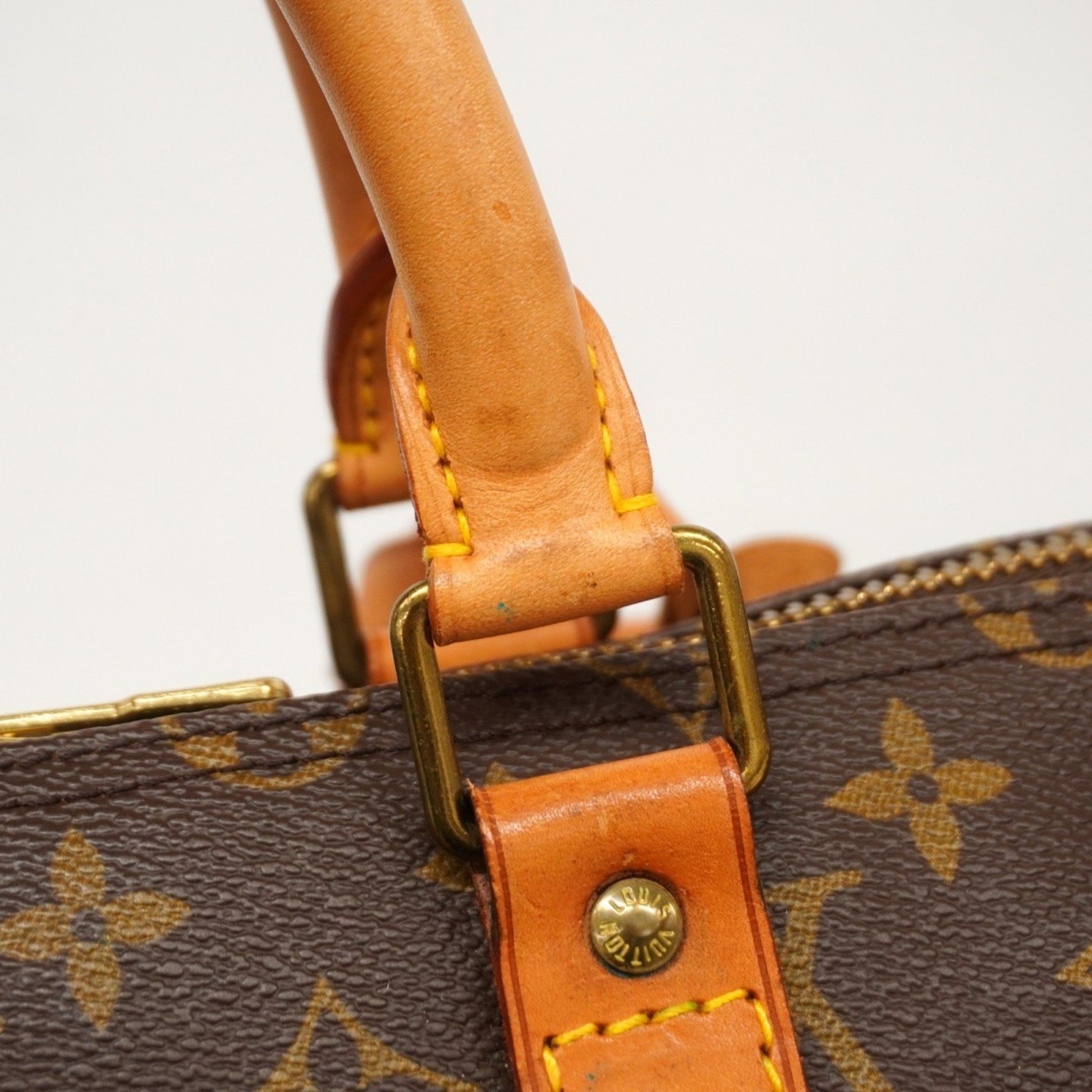 Louis Vuitton Keepall 55, Brown, Canvas, travel