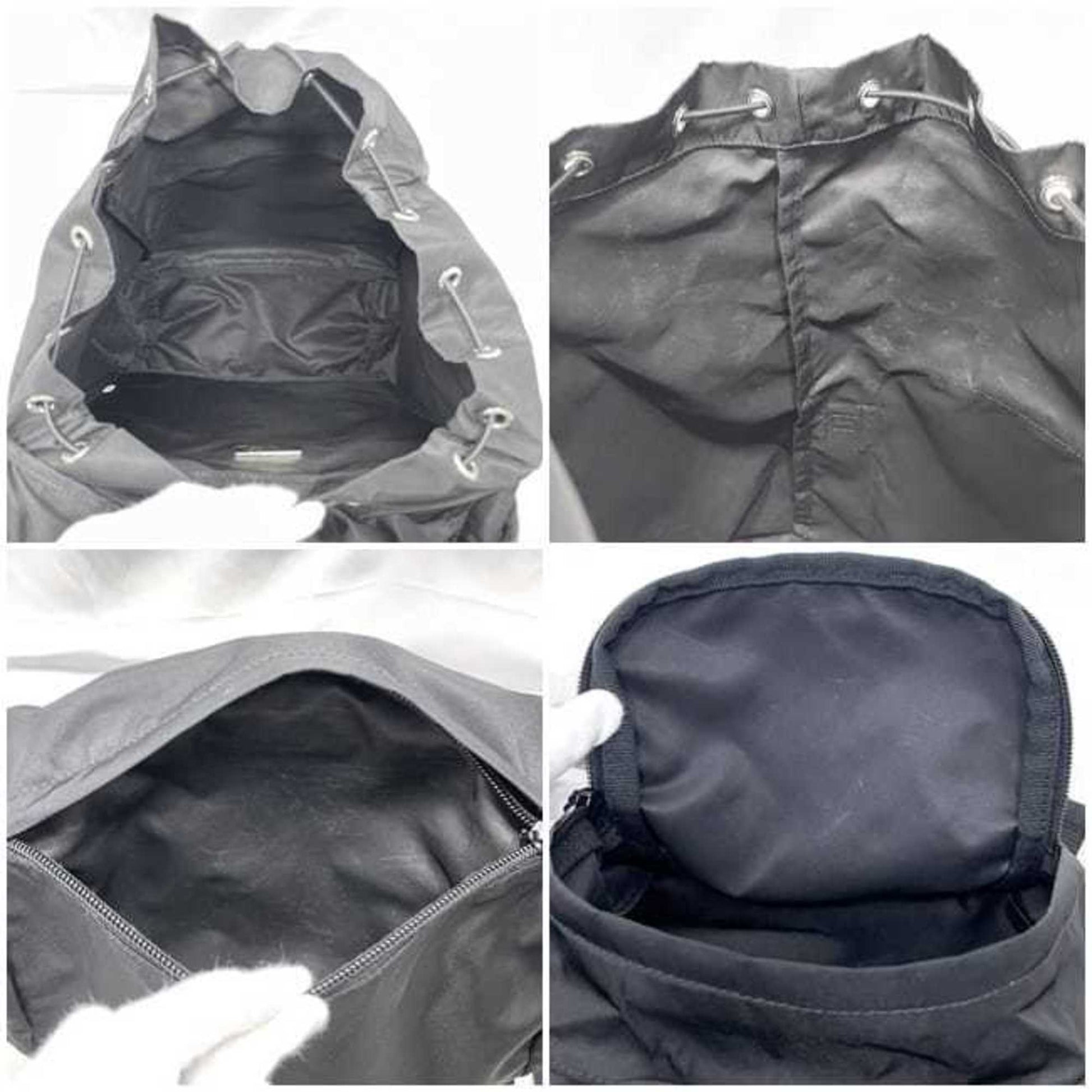 Prada Tessuto, Black, NYLON, backpack
