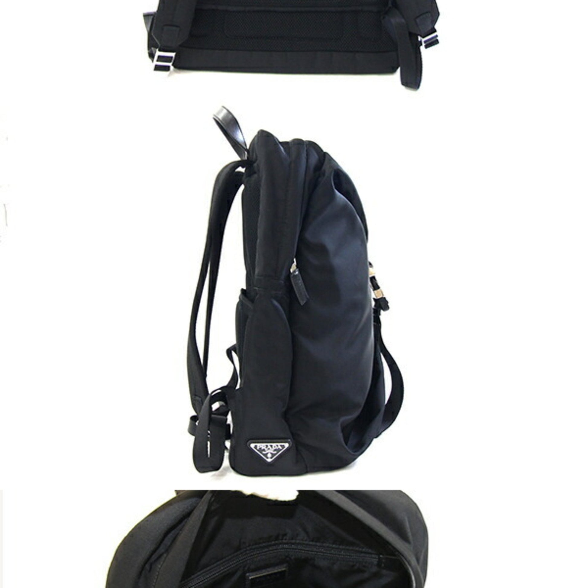 Prada Tessuto, Black, NYLON, backpack