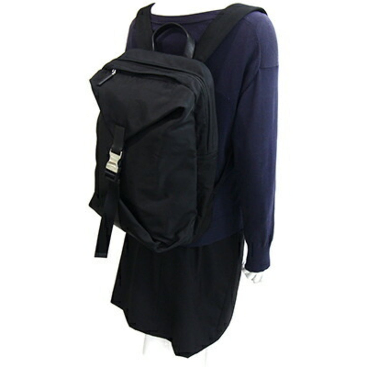 Prada Tessuto, Black, NYLON, backpack