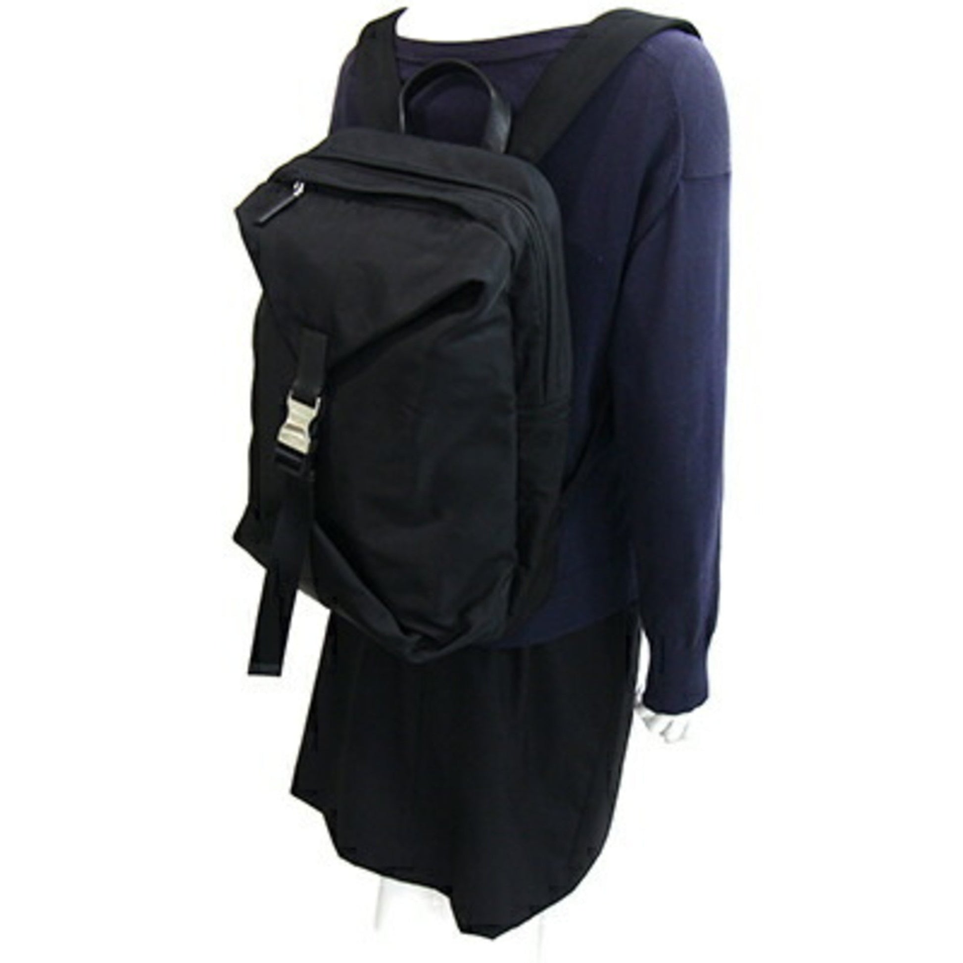 Prada Tessuto, Black, NYLON, backpack
