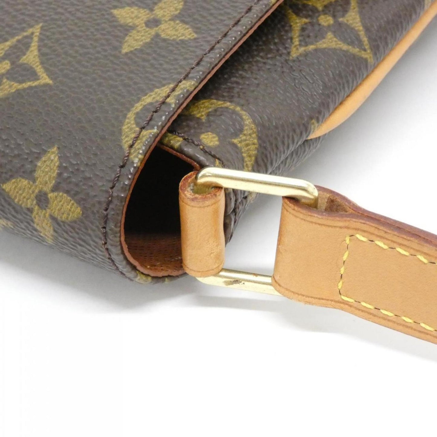 Louis Vuitton Musette Tango, Brown, Canvas, shoulder