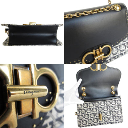 Salvatore Ferragamo Gancini, Multicolour, "CANVAS, LEATHER", shoulder