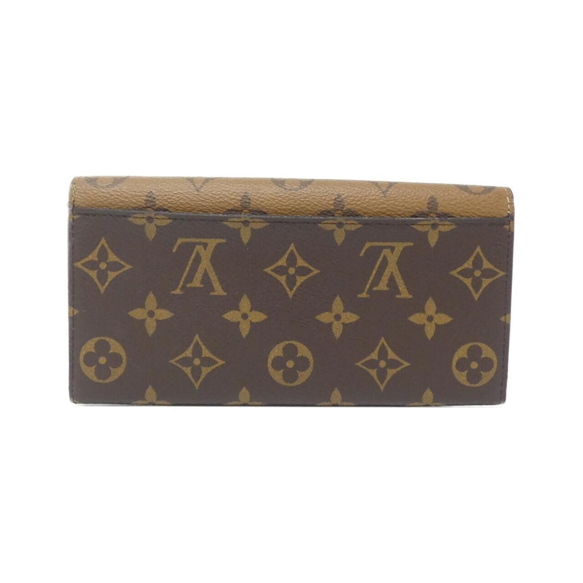 Louis Vuitton Emilie, Brown, Canvas, wallet