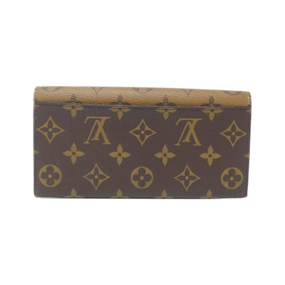 Louis Vuitton Emilie, Brown, Canvas, wallet