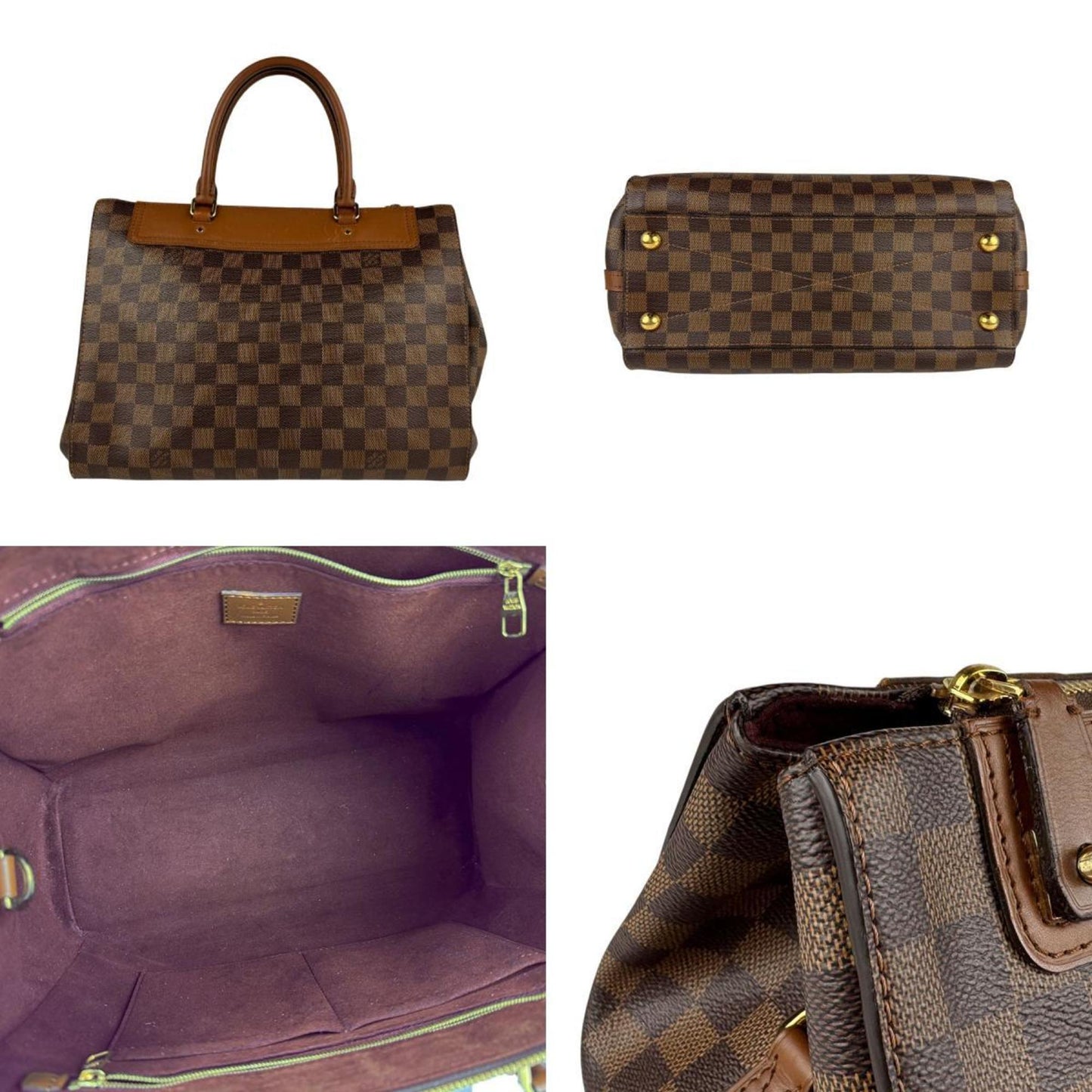 Louis Vuitton Greenwich, Brown, Canvas, handbag