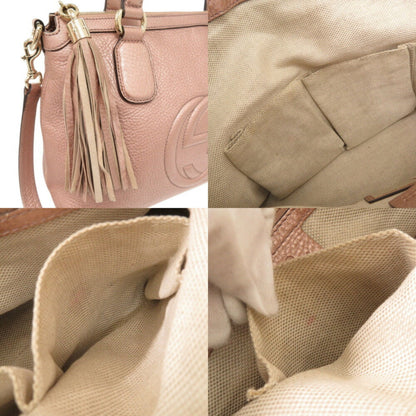 Gucci Soho, Pink, Leather, handbag