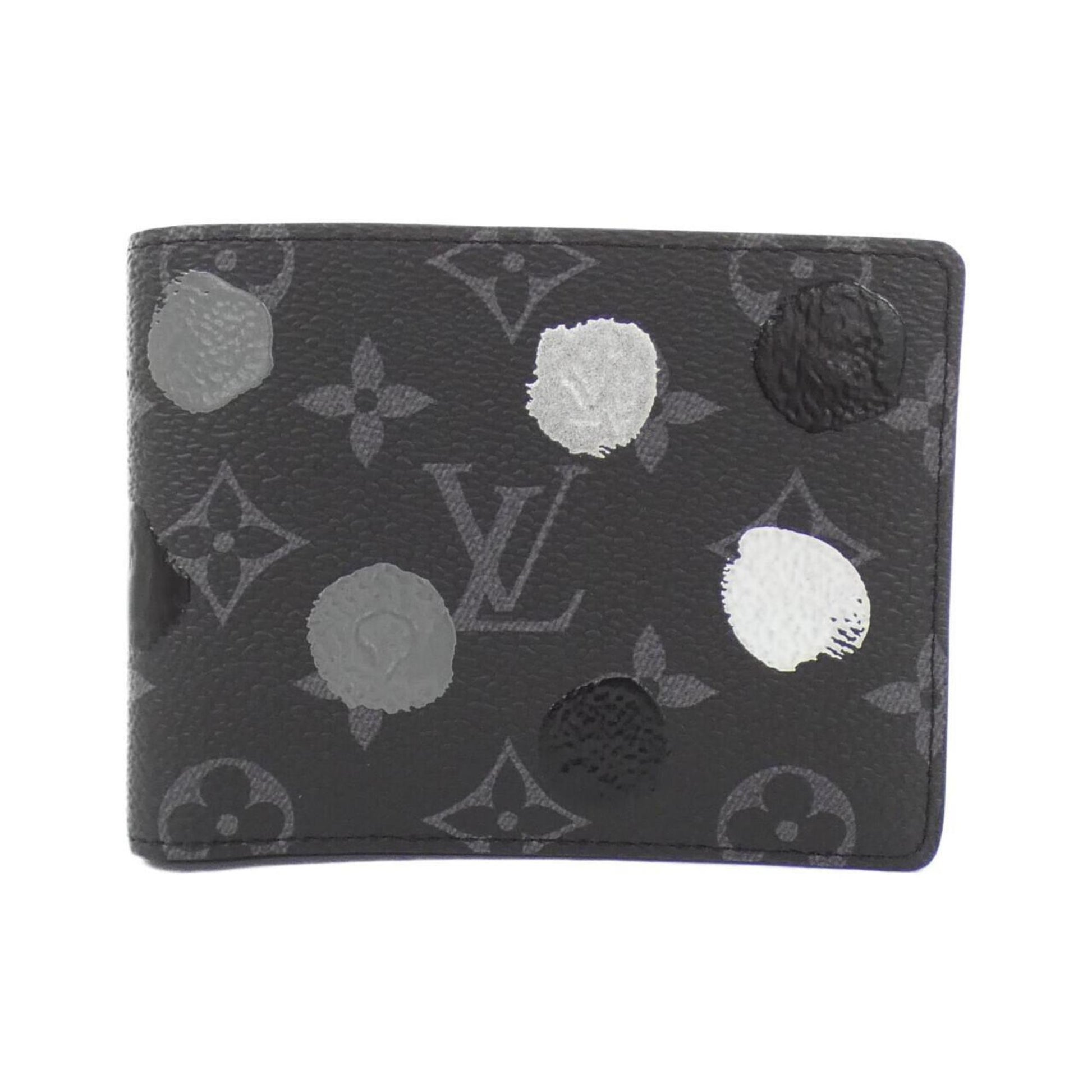 Louis Vuitton Eclipse, Black, Canvas, wallet
