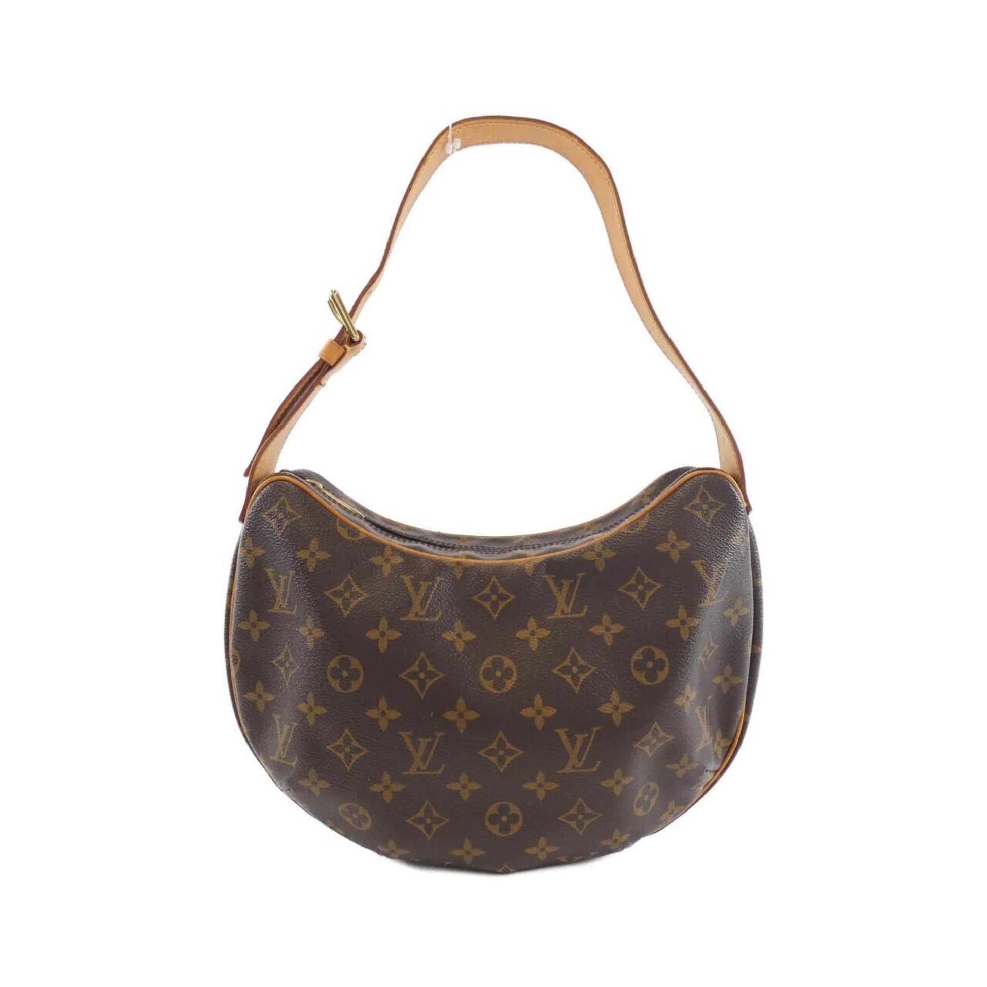 Louis Vuitton Croissant, Brown, Canvas, shoulder