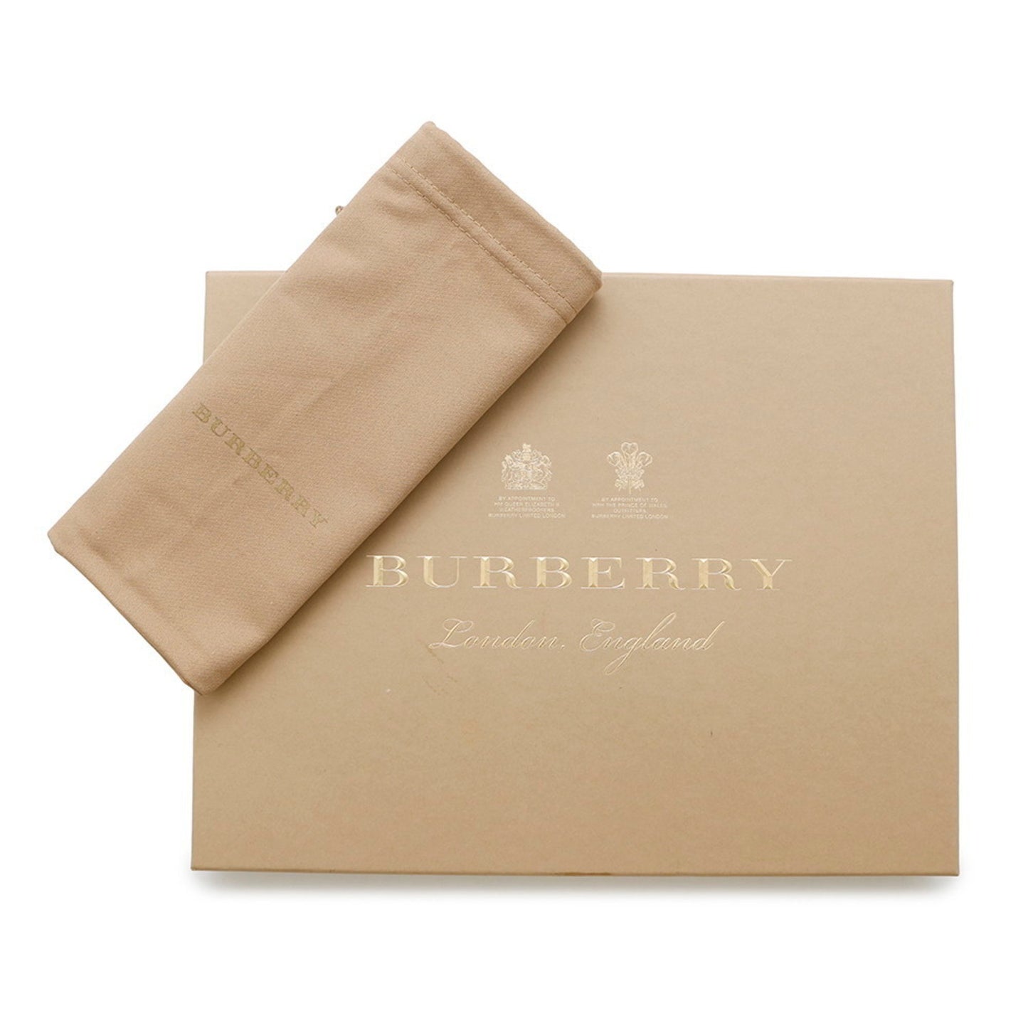 Burberry Haymarket, Beige, Canvas, clutch