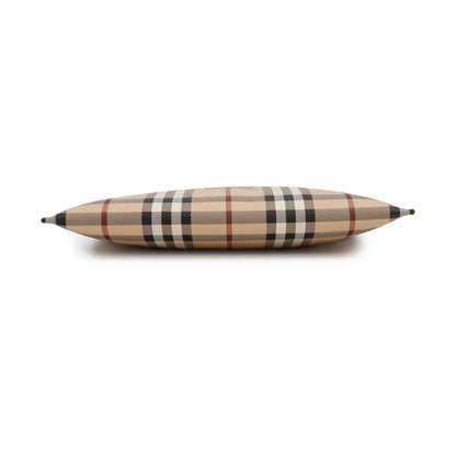 Burberry Haymarket, Beige, Canvas, clutch