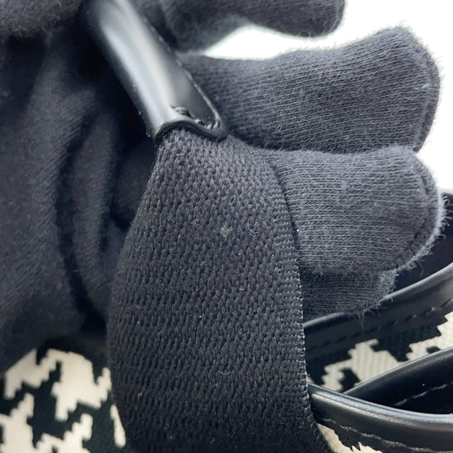 Balenciaga Navy Cabas, Black, "CANVAS, LEATHER", handbag