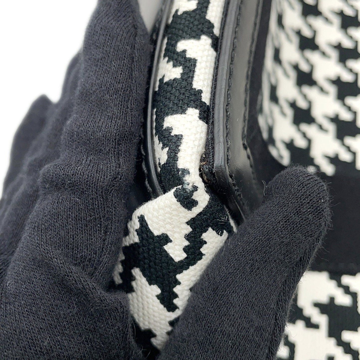 Balenciaga Navy Cabas, Black, "CANVAS, LEATHER", handbag