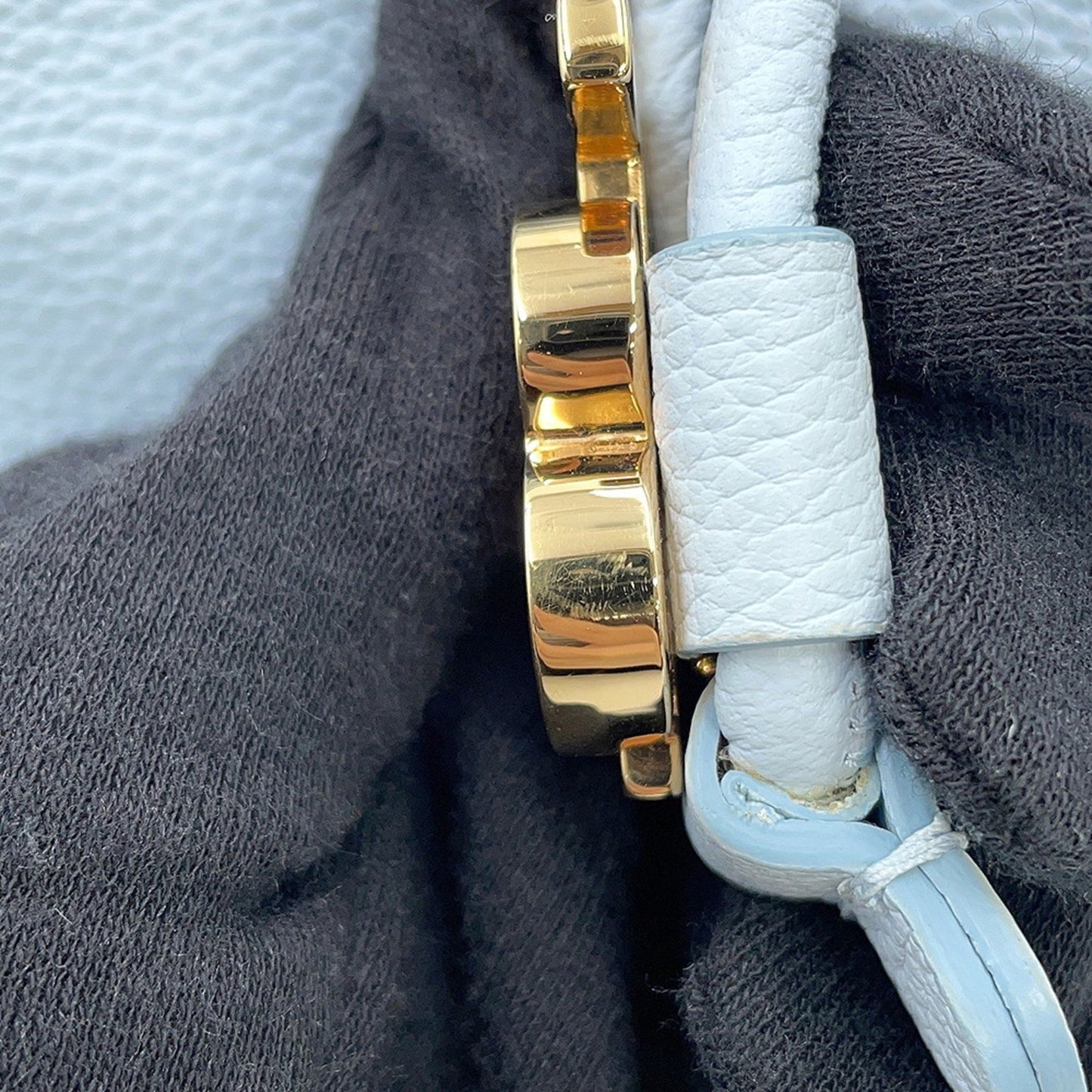 Burberry TB, Blue, Leather, shoulder