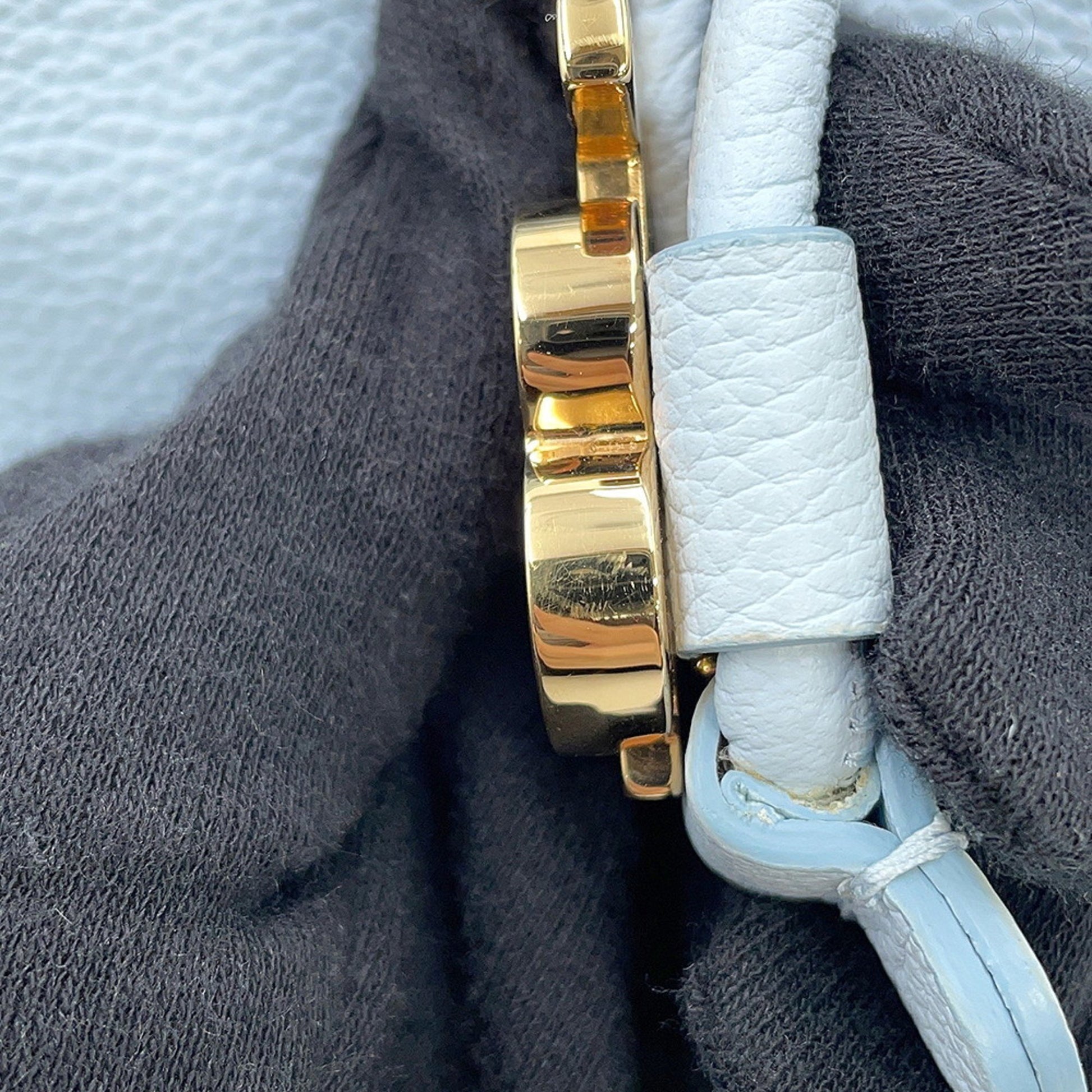 Burberry TB, Blue, Leather, shoulder
