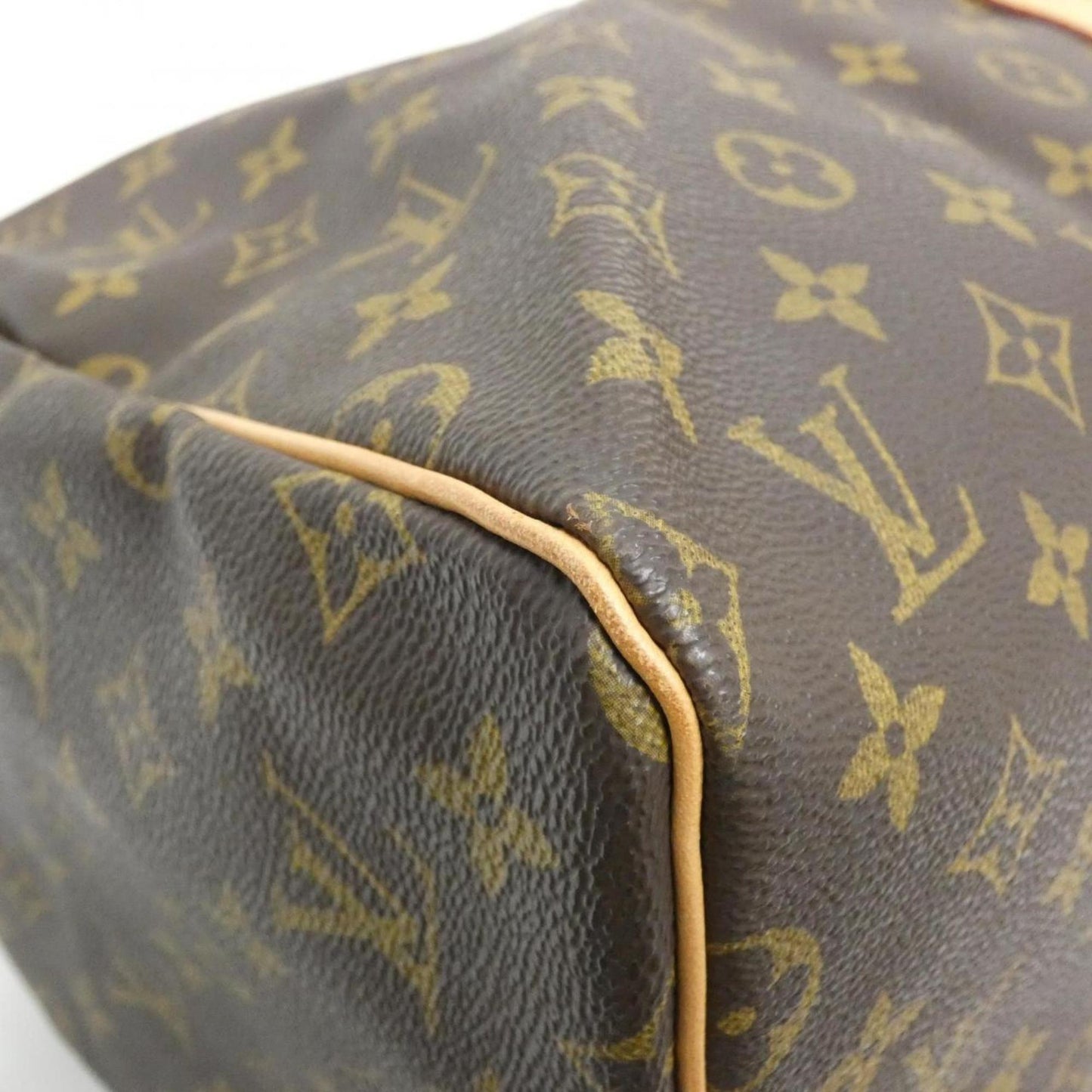 Louis Vuitton Keepall 55, Brown, Canvas, travel