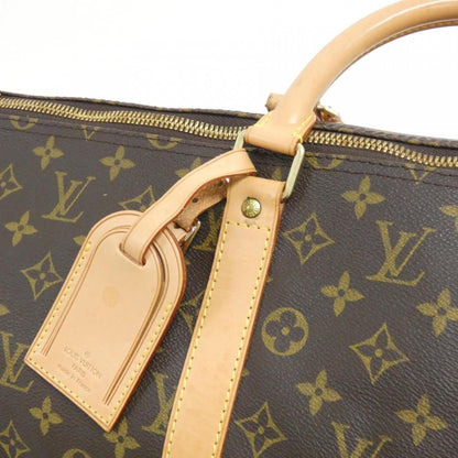 Louis Vuitton Keepall 55, Brown, Canvas, travel