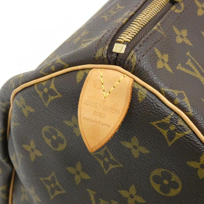 Louis Vuitton Keepall 55, Brown, Canvas, travel