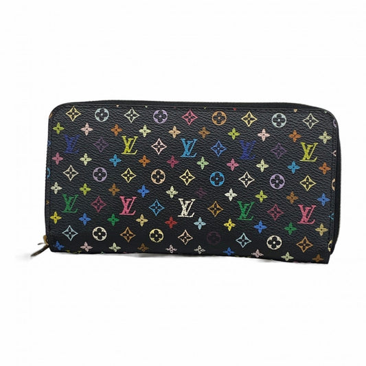 Louis Vuitton Zippy wallet, Black, Canvas, wallet